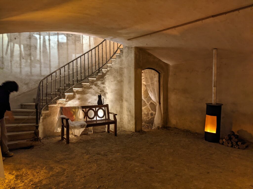 Parcours lumineux immersif au Fort de Feyzin lors de la 5ème édition de Fort en Lumières, avril 2025